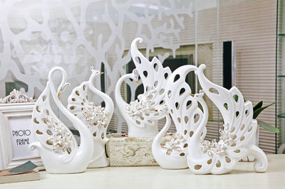 【歐式陶瓷工藝品 孔雀擺件 孔雀公主 廠家熱銷】?jī)r(jià)格,廠家,圖片,陶瓷工藝品,高新區(qū)景潮陶瓷店-